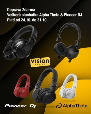 🎧🚨 Doprava zdarma na všechna sluchátka Pioneer DJ a AlphaTheta! Dopřej si profesionální zvuk bez kompromisů – a bez...