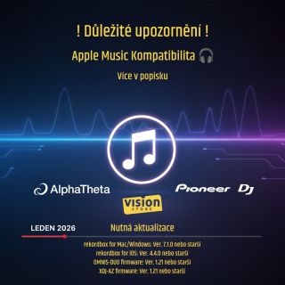 🚨 DŮLEŽITÉ UPOZORNĚNÍ PRO DJ'S: Apple Music Kompatibilita 🎧 Kvůli nedávným vylepšením zabezpečení Apple Music hrozí, že po...