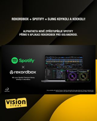 🎧 Rekordbox + Spotify = DJing kdykoli a kdekoli! AlphaTheta nově zpřístupňuje Spotify přímo v aplikaci rekordbox pro...